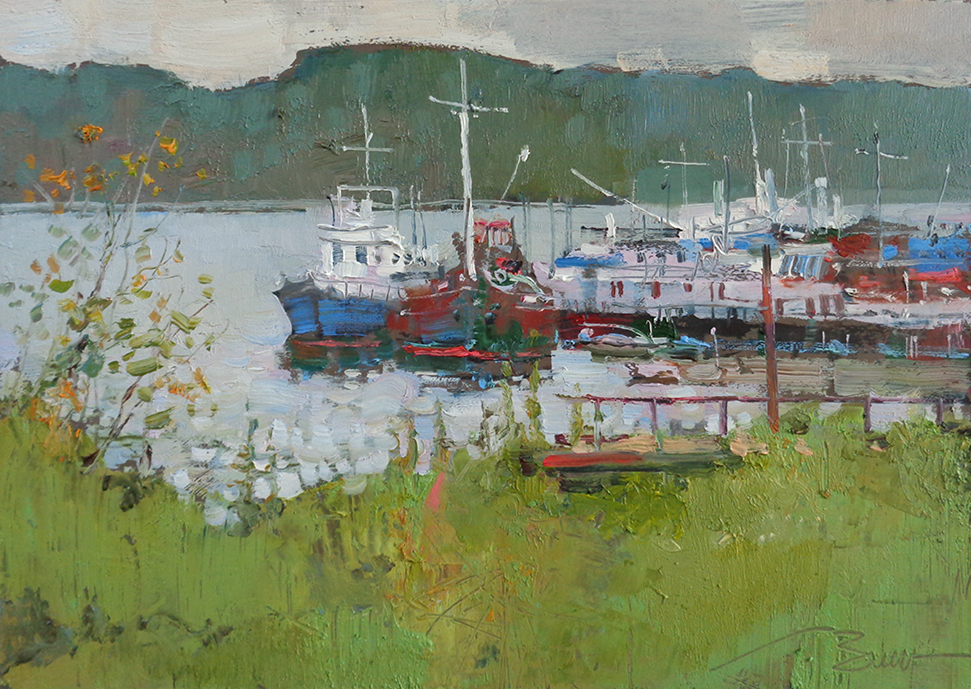 Байкал. Порт Никола - 1, Вероника Лобарева, Купить картину Масло