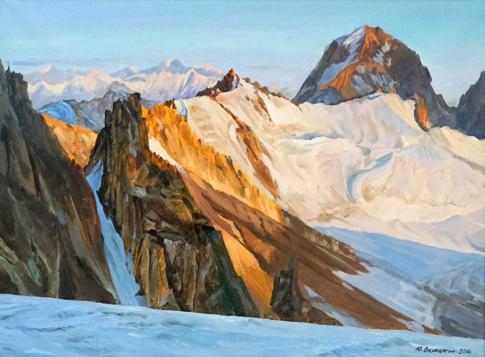 Памиро-Алтай. Вечер - 1, Юрий Верещагин , Купить картину Масло