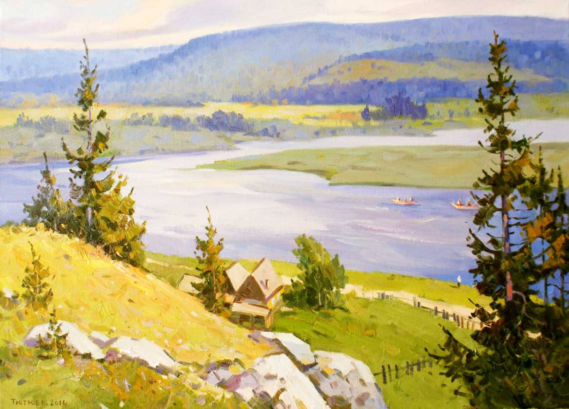 По реке Чусовой - 1, Владимир Тютюев , Купить картину Масло