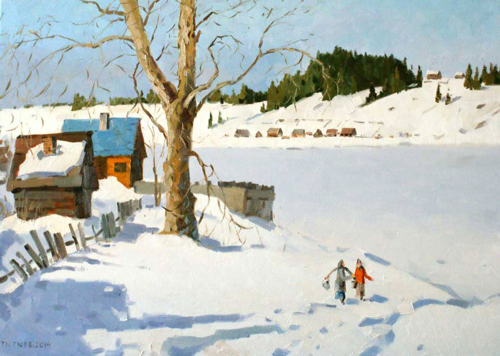 Соседи - 1, Владимир Тютюев , Купить картину Масло