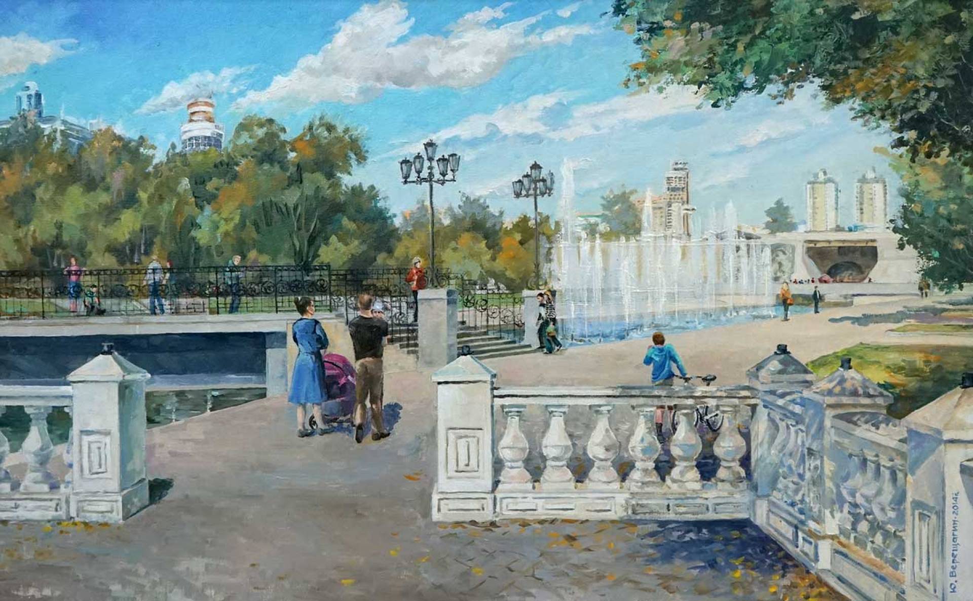 Исторический сквер - 1, Юрий Верещагин , Купить картину Масло