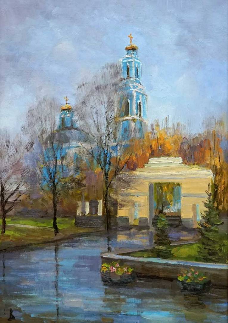 Дождливый этюд - 1, Сергей Волков , Купить картину Масло