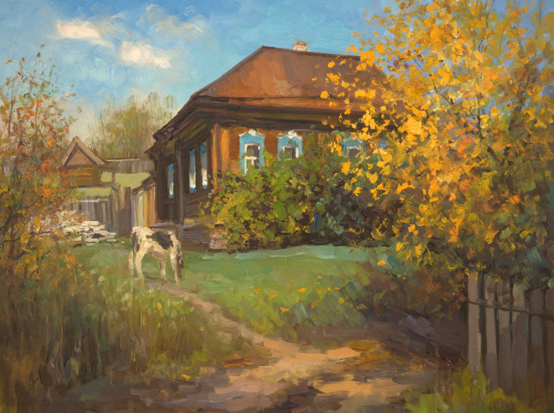 На пригорке - 1, Сергей Волков , Купить картину Масло