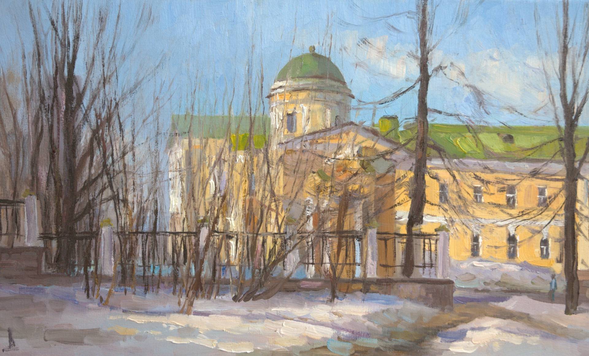 Апрельское солнце. Усадьба Харитоновых - 1, Сергей Волков , Купить картину Масло