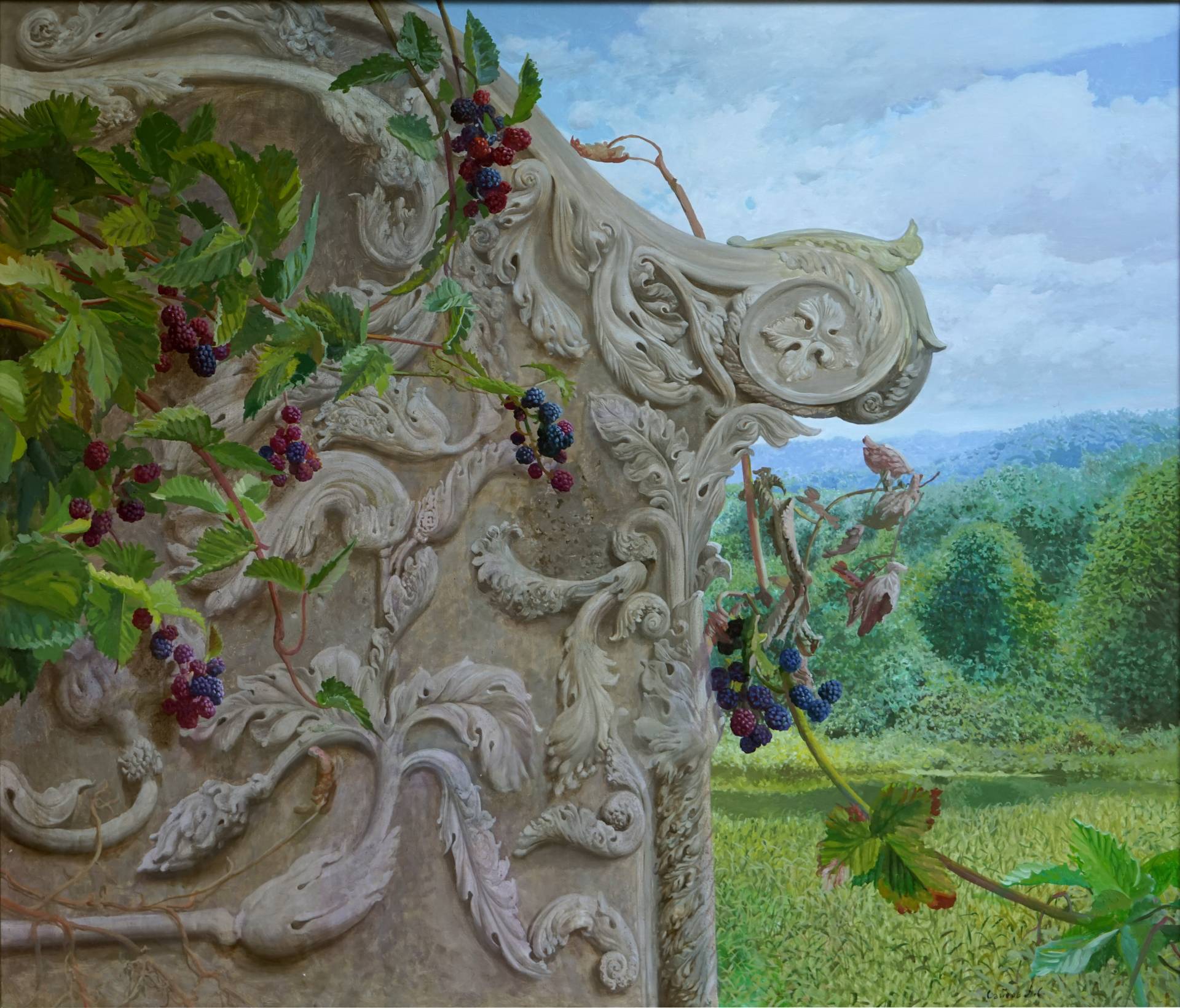 Ежевика на дворцовой стене , Александр Саидов, Купить картину Масло