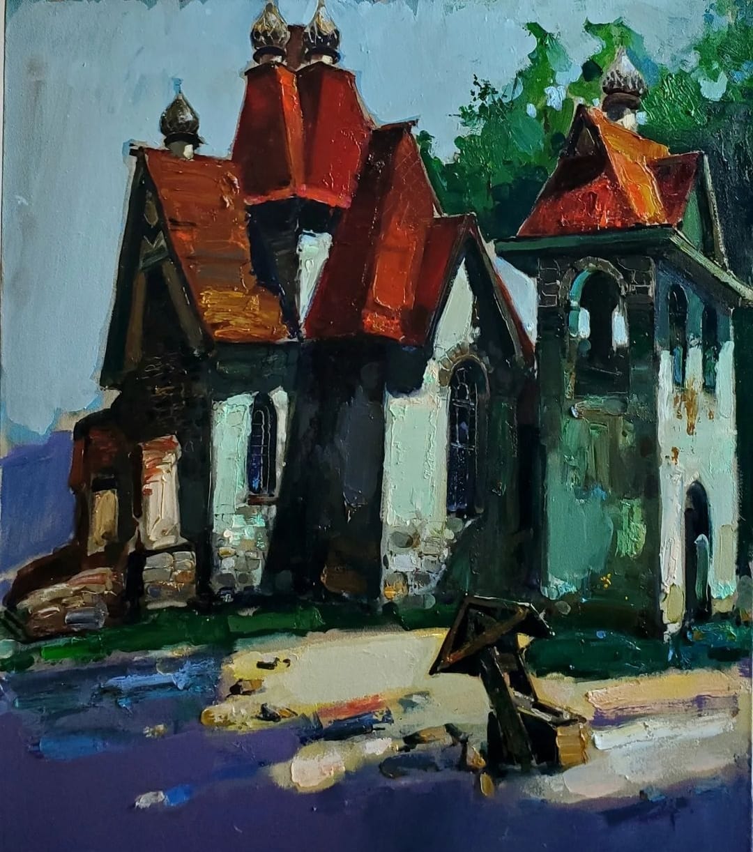 Церковь Св. Николая Чудотворца в Армении - 1, Мгер Чатинян, Купить картину Масло