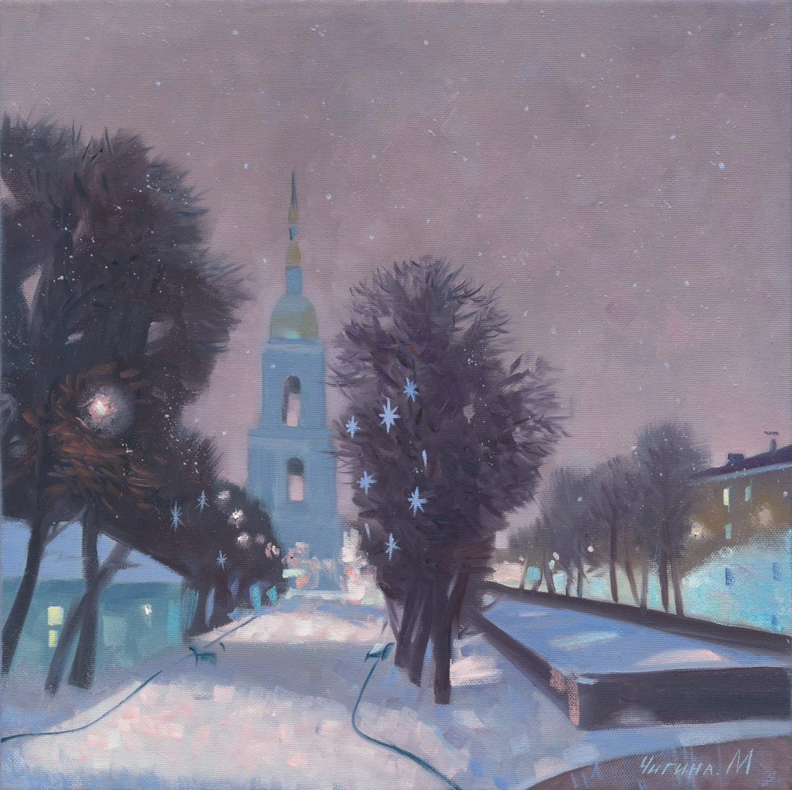 Скоро Новый год - 1, Маргарита Чигина, Купить картину Масло