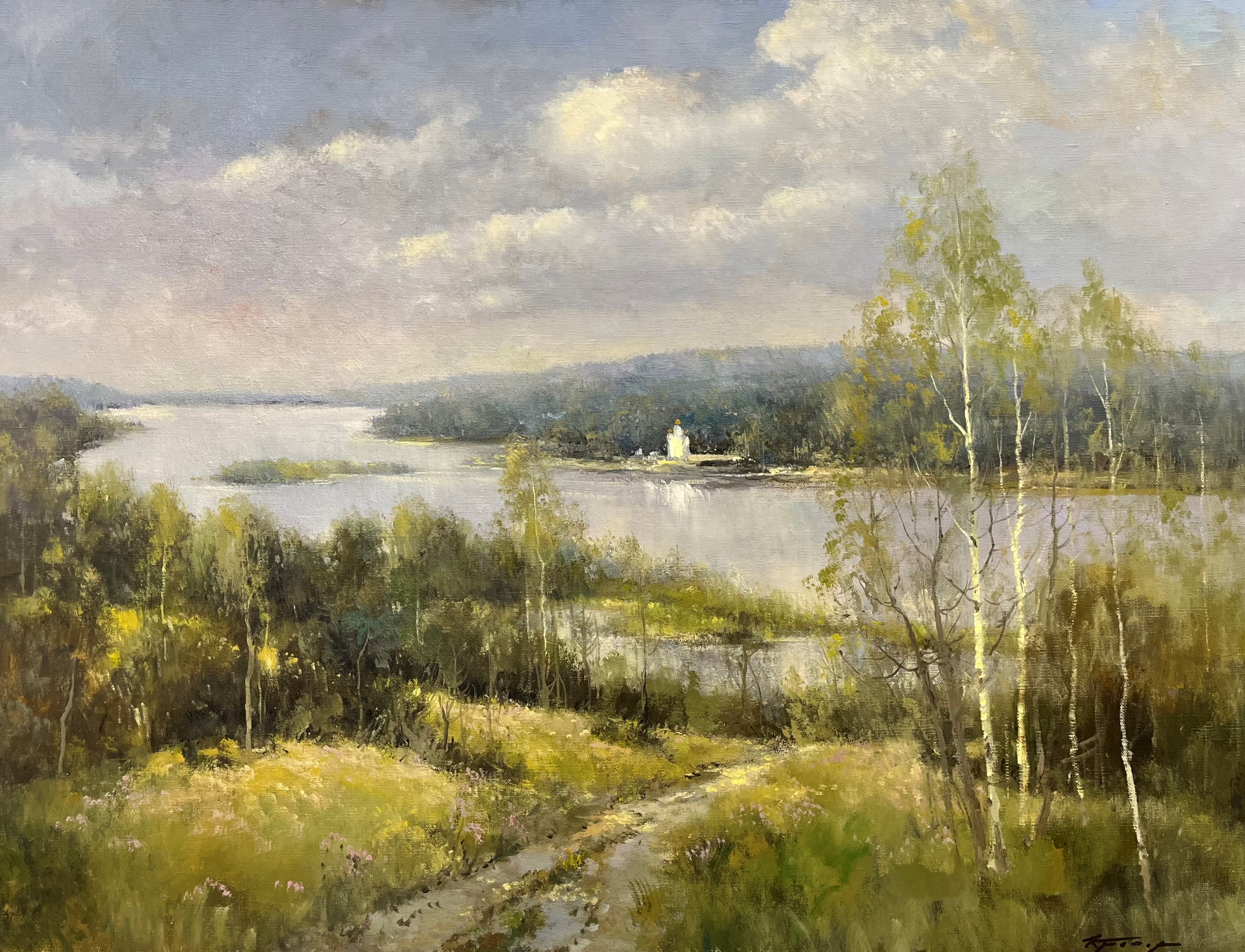 На Волге - 1, Александр Кремер, Купить картину Масло