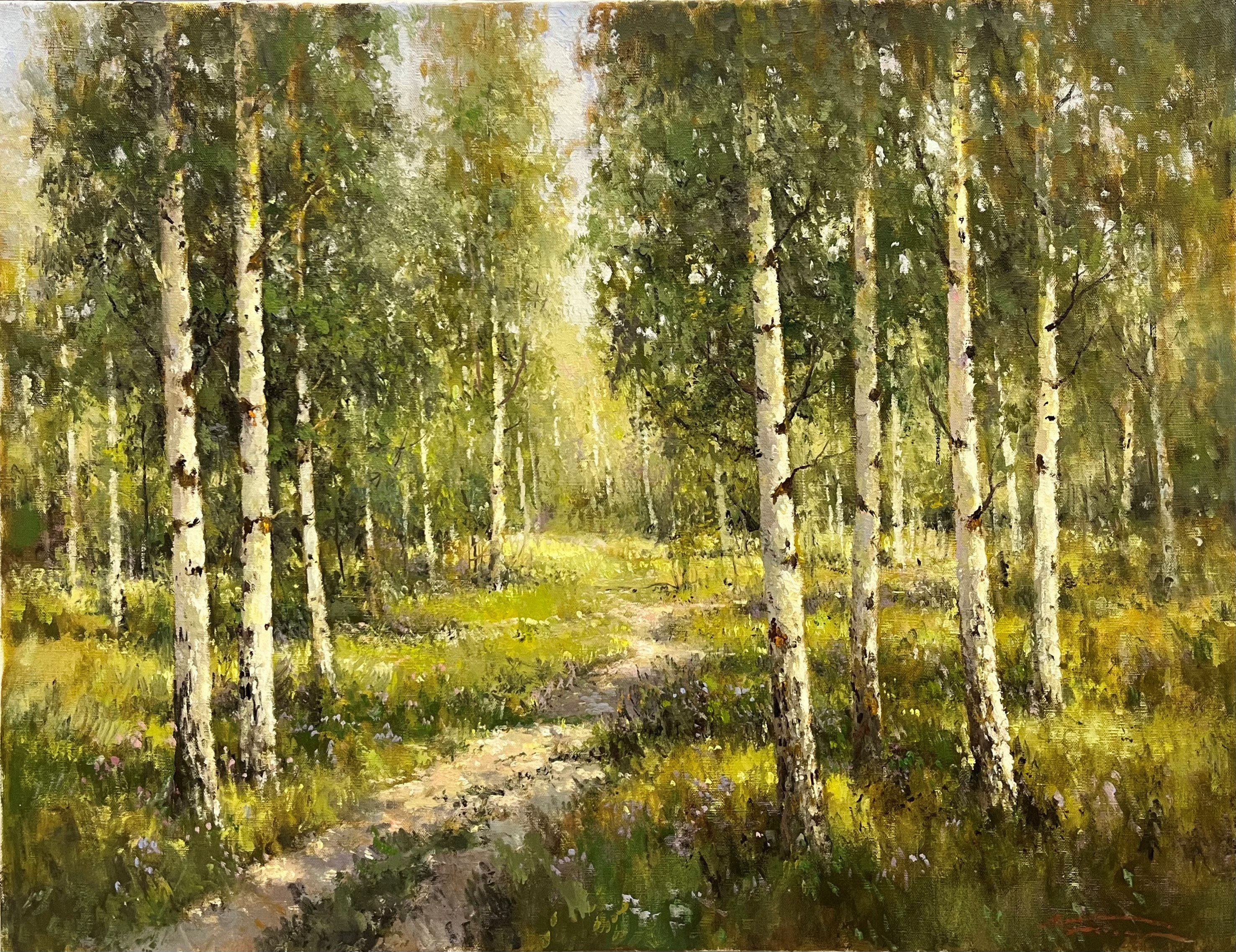 Березовая роща - 1, Александр Кремер, Купить картину Масло
