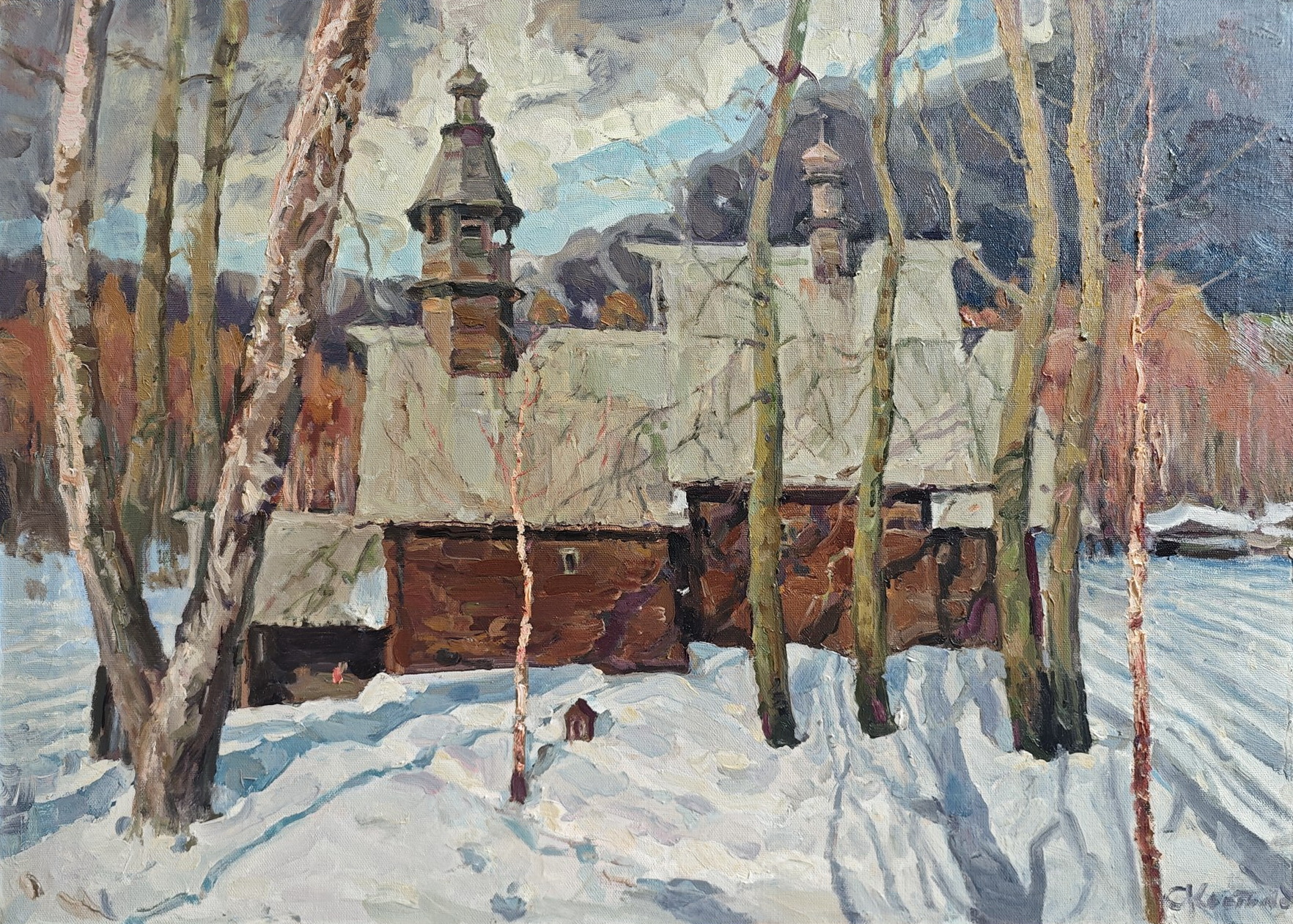 Памятник русскому зодчеству - 1, Сергей Костылев, Купить картину Масло