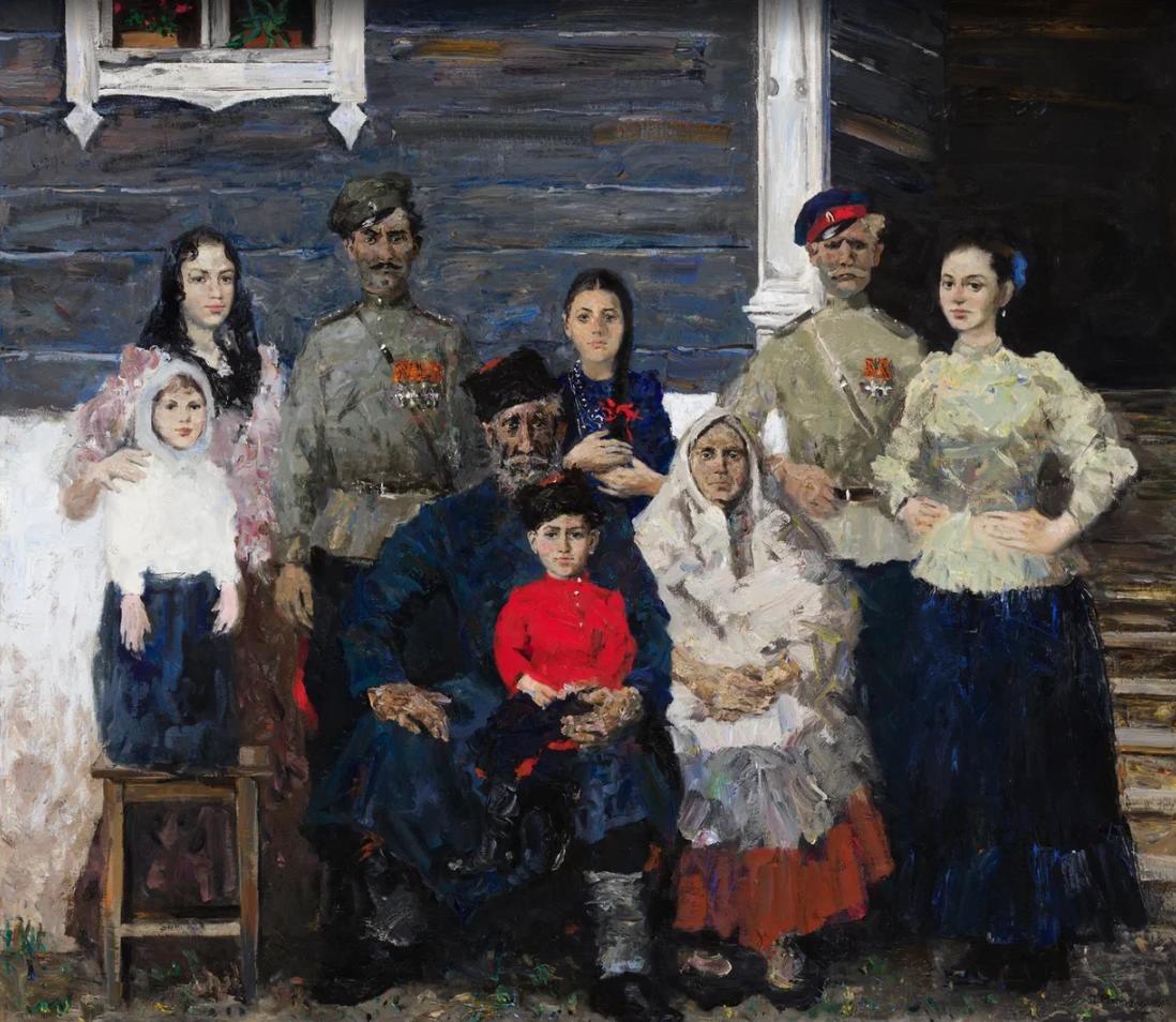 Иде иттить? Семья Мелеховых, герои романа М.А.Шолохова «Тихий Дон» - 1, Дмитрий Мясников, Купить картину Масло