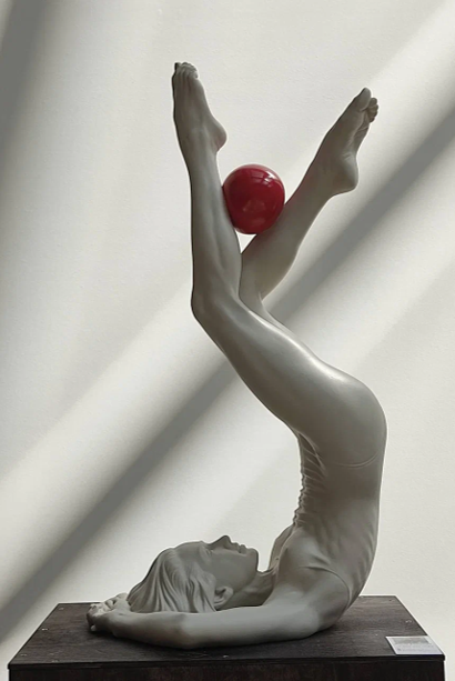 Гимнастка с мячом (возможна отливка в бронзе) - 1, Юрий Казанцев , Купить картину Лепка