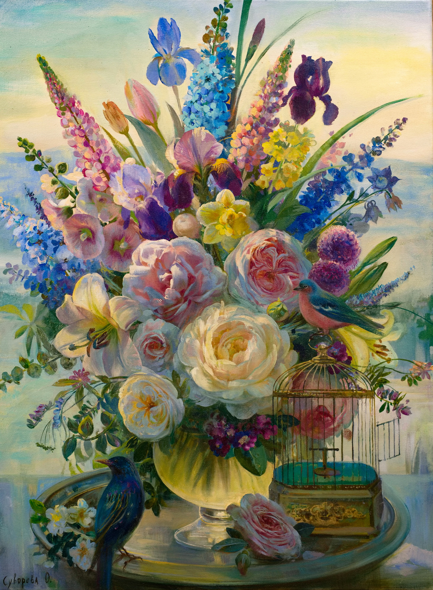 Цветы - 1, Ольга Суворова , Купить картину Масло