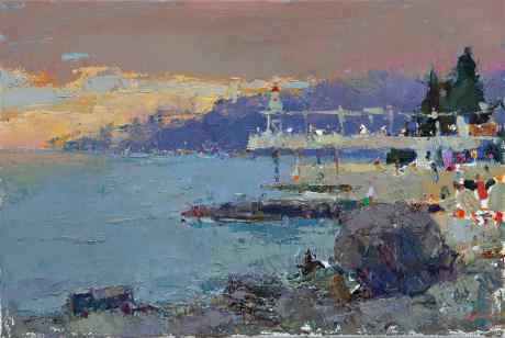 Массандровский пляж вечером