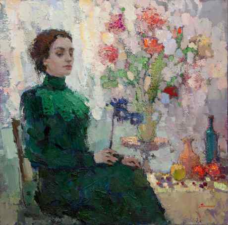 Девушка с маской