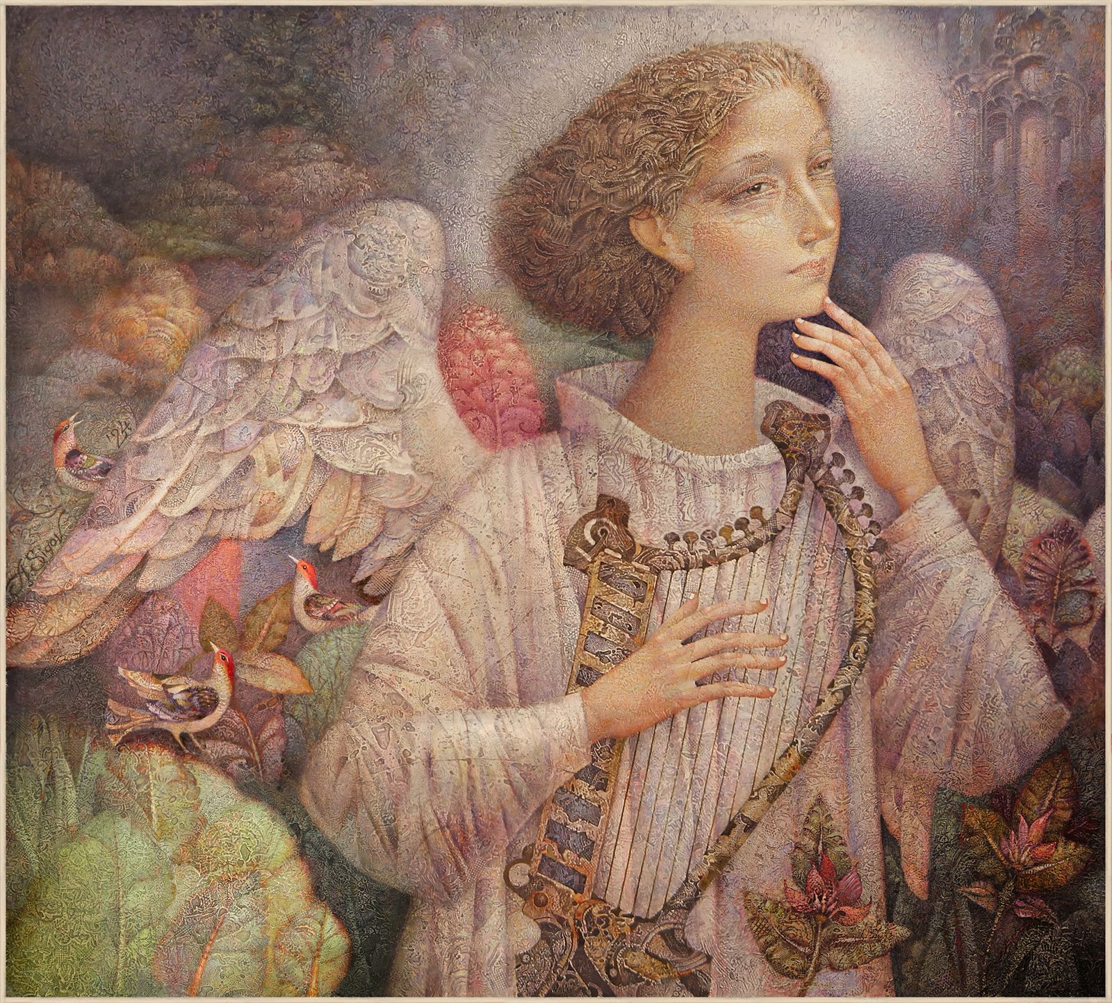 Песня райской птицы - 1, Александр Сигов, Купить картину Смешанная техника