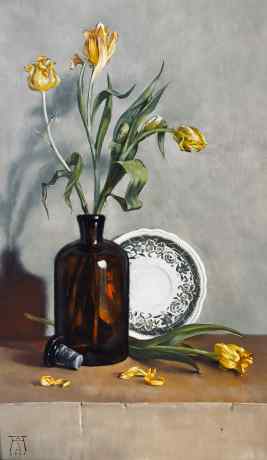 Vanitas с тюльпанами