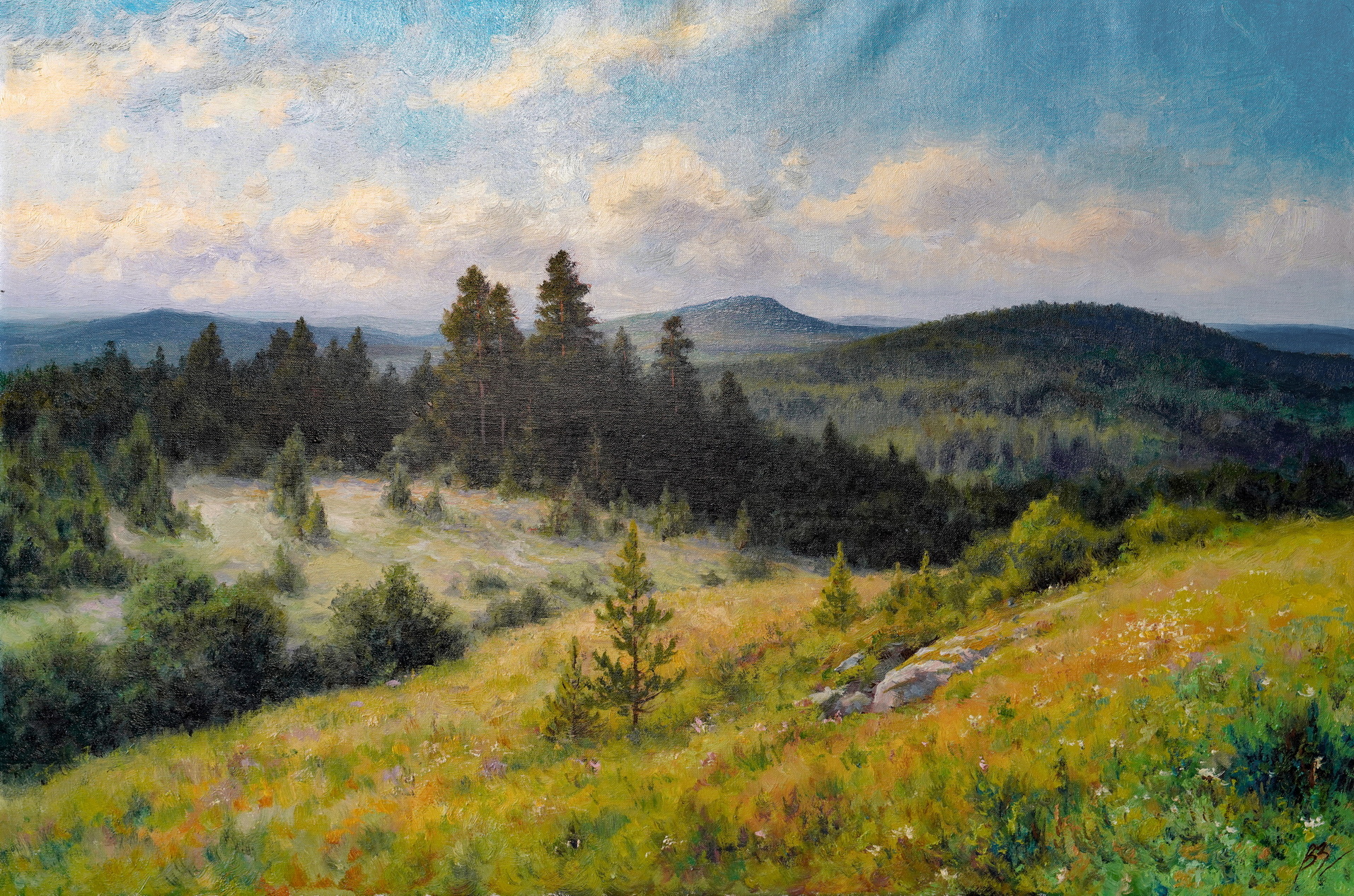 Урал. На горных склонах - 1, Вадим Зайнуллин , Купить картину Масло