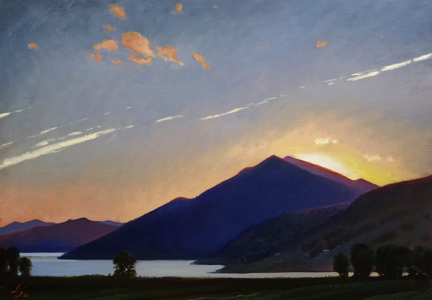 Вечер на заливе Сунгари - 1, Антон Мелентьев, Купить картину Масло