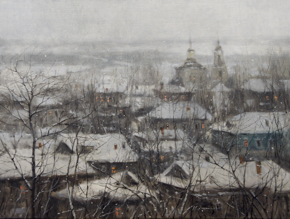 Вечерние огни - 1, Алексей Савченко , Купить картину Масло