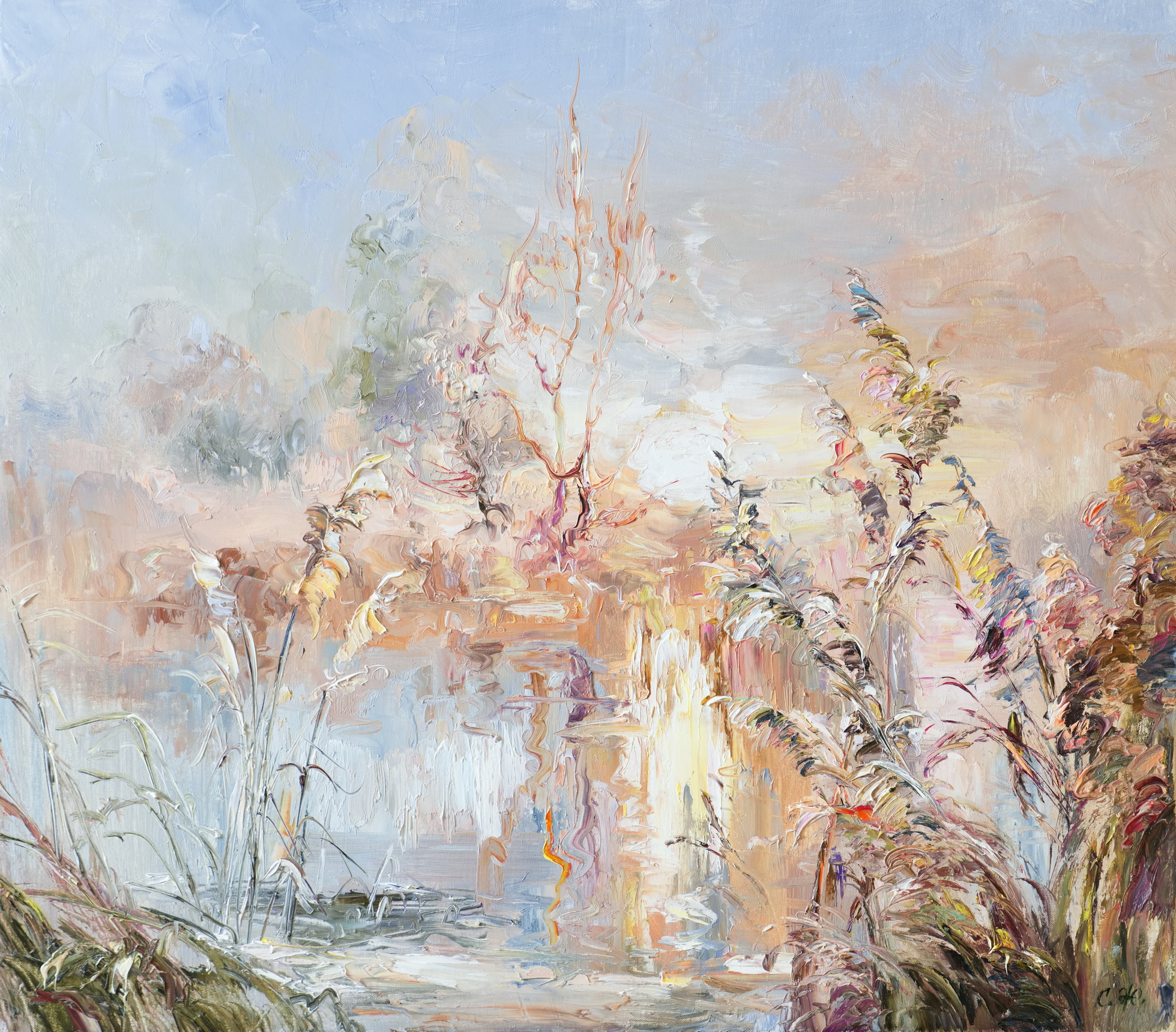 Заря задумчиво ласкала и со звездой и травами играла - 1, Жанна Сидорова , Купить картину Масло