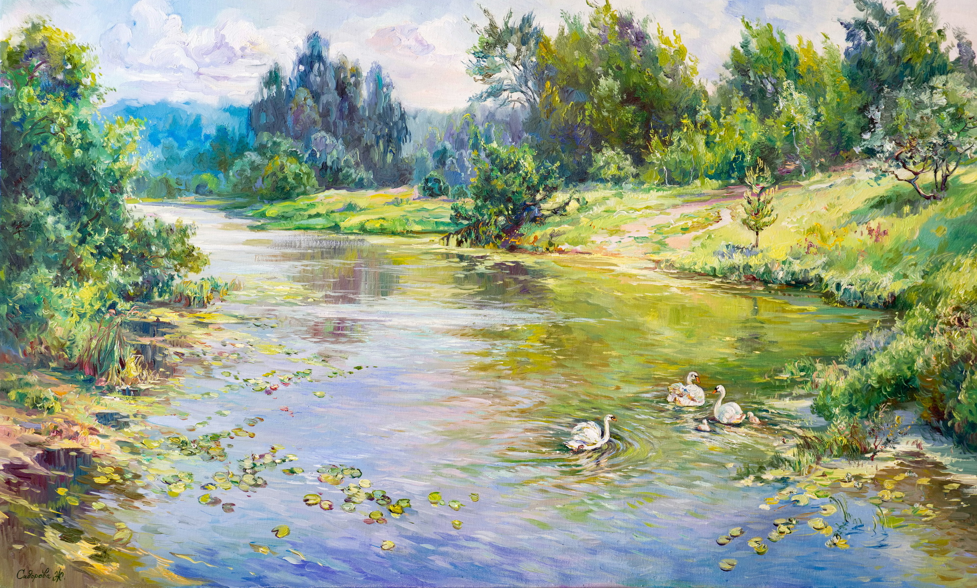 Ясно и счастье прекрасно - 1, Жанна Сидорова , Купить картину Масло