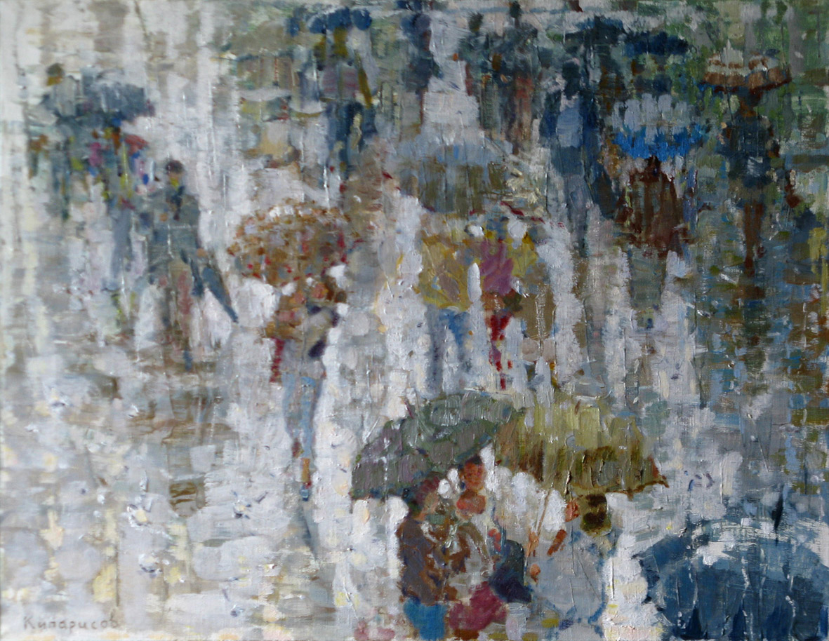 Зонтики I - 1, Леонид Кипарисов, Купить картину Масло