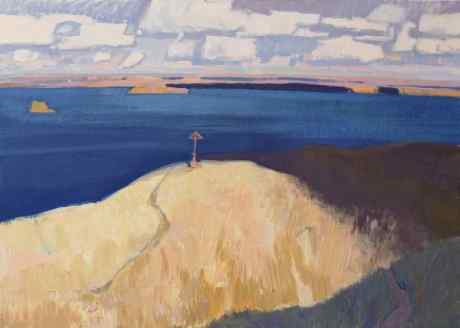 Над Волгой. Поклонный крест