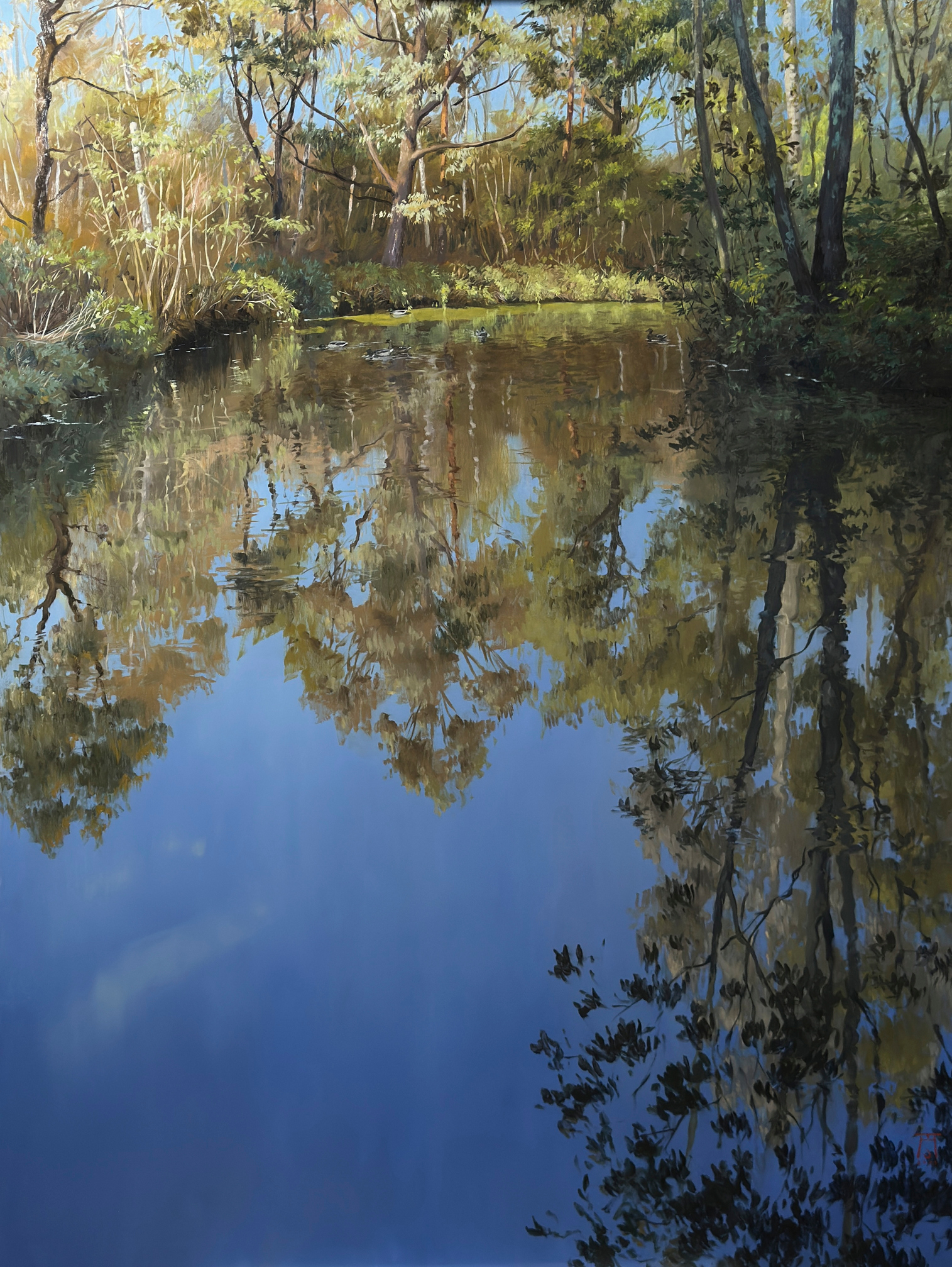 Октябрьское солнце в Тимирязевском - 1, Анастасия С. Тессина, Купить картину Масло