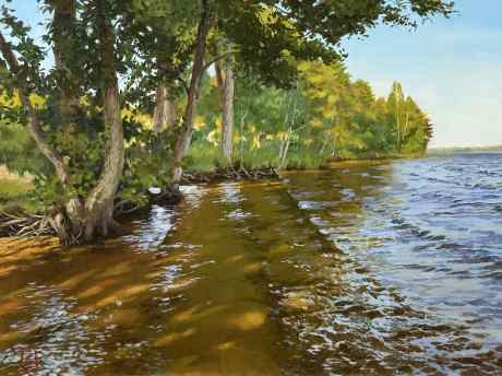 Отмель. Озеро Горовалдайское