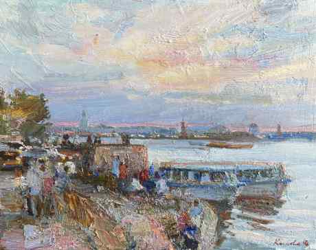 Вид на Стрелку Васильевского острова