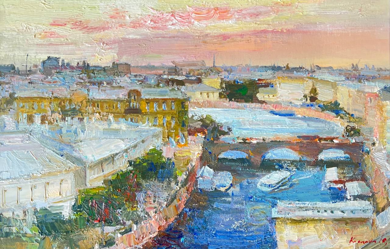Вечер на Фонтанке - 1, Юлия Косцова, Купить картину Масло