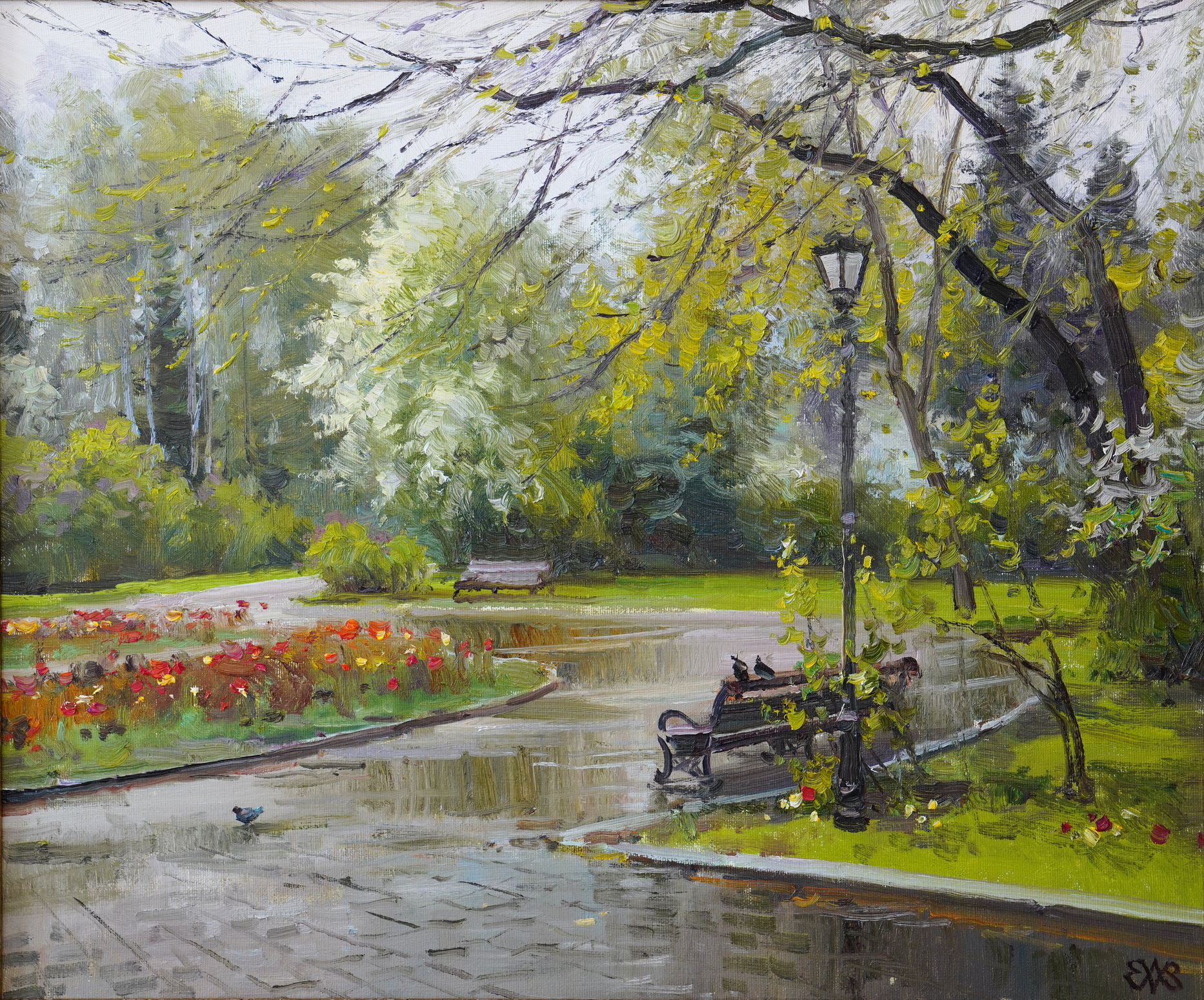 После дождичка. Дендропарк - 1, Алексей Ефремов, Купить картину Масло