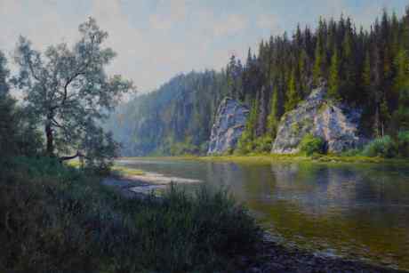 Полдень. Река Чусовая