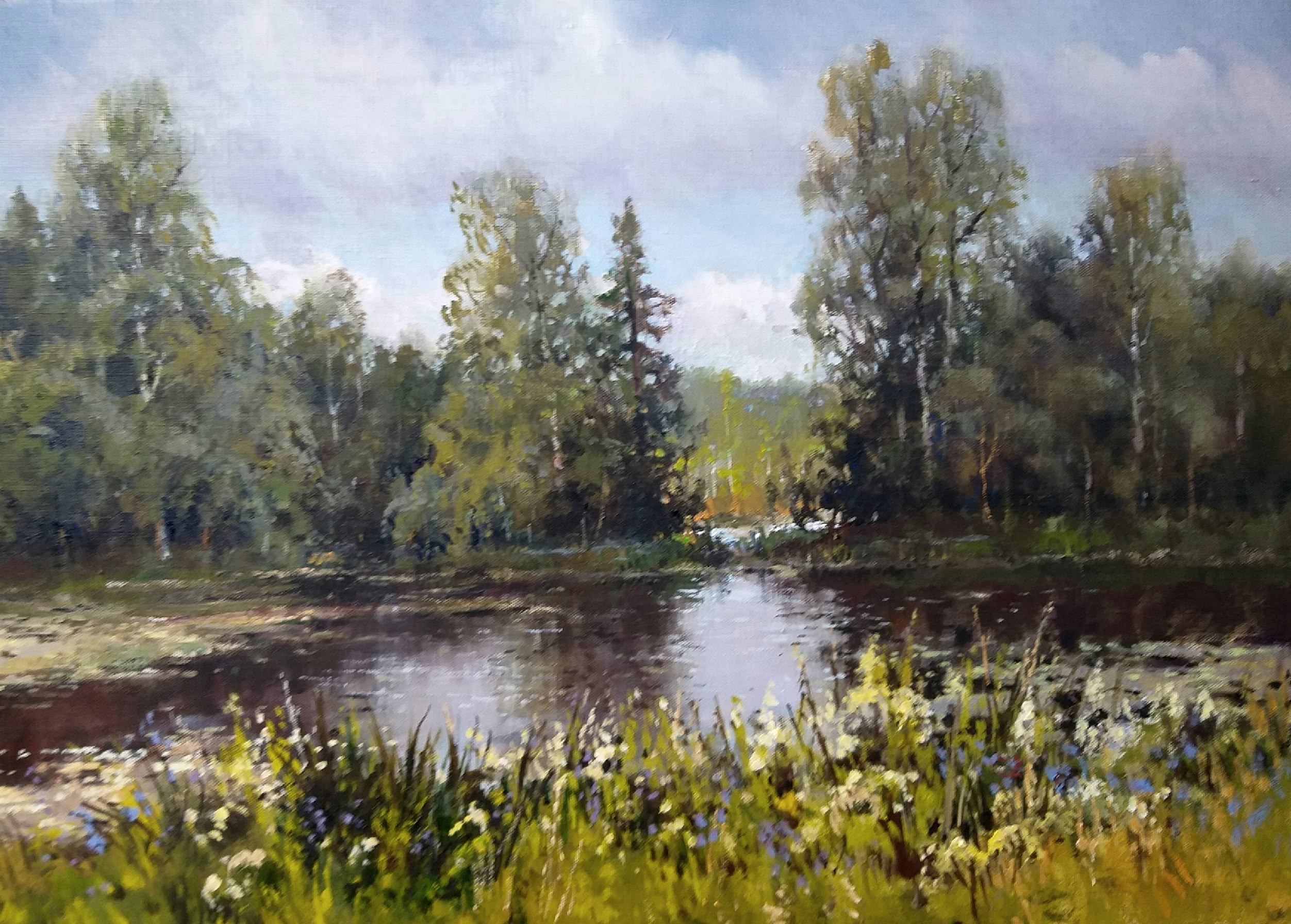 У лесной реки - 1, Александр Кремер, Купить картину Масло