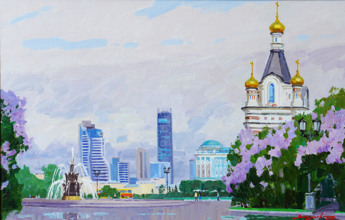 Весна в Екатеринбурге - 1, Дмитрий Васильев , Купить картину Масло